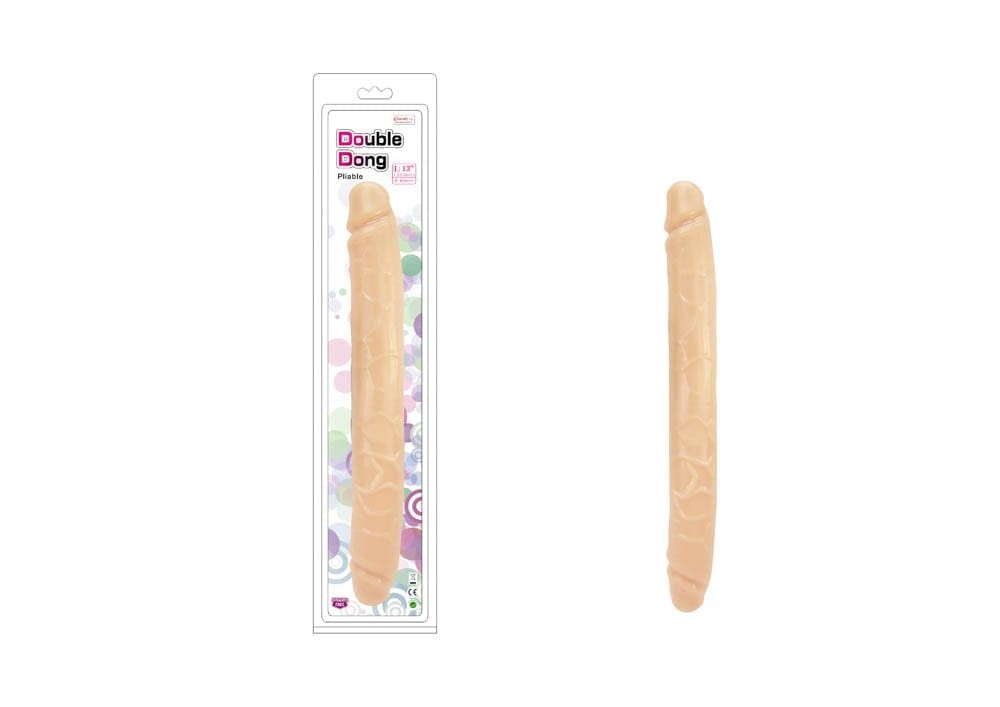 Charmly Pliable Double Dong 13" Flesh_B0O50_1