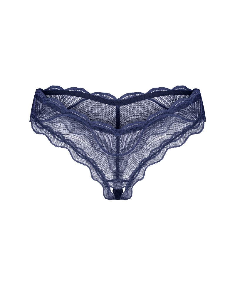 Nightly Blue crotchless thong XS/S