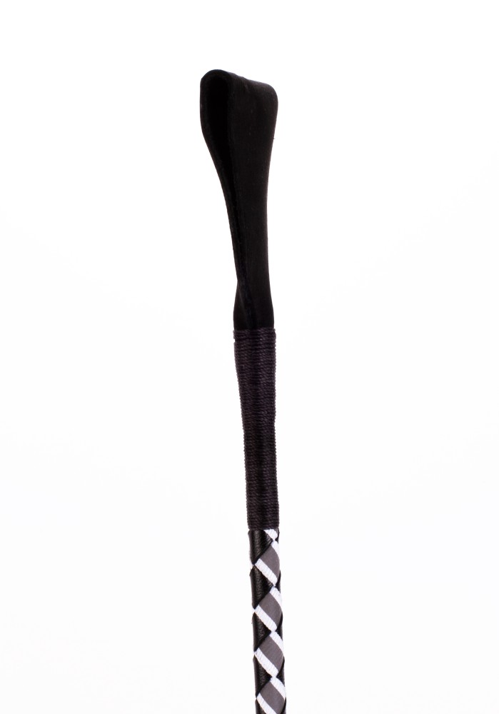 Leather Stick with Neon Strip and Nubuck Leather Top White